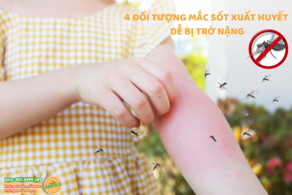 04 đối tượng mắc sốt xuất huyết dễ bị trở nặng cần chú ý