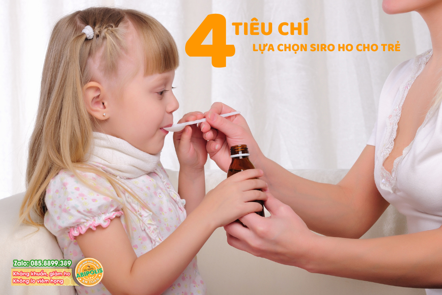 TIÊU CHÍ LỰA CHỌN SIRO HO AN TOÀN, HIỆU QUẢ PHÙ HỢP CHO TRẺ
